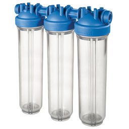 Big Blue MASTER 20" TRIO szűrő 1" csatlakozással - háromlépcsős háztartási és ipari vízszűrő