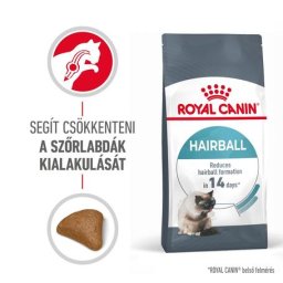 Royal Canin Hairball Care - Száraz táp felnőtt macskák részére a szőrlabdák könnyebb eltávozásáért 400gr