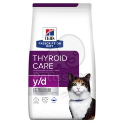 Hill's Prescription Diet y/d Thyroid Care száraz macskatáp 1,5 kg