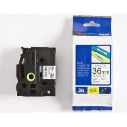 TZE-261 laminált P-touch szalag (36mm) Black on White - 8m (TZE261)