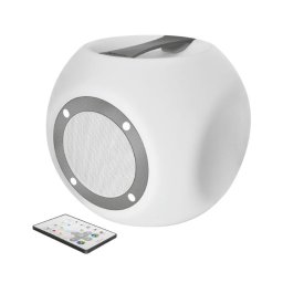 Lara Wireless Bluetooth speaker with multi-colour party lights White (22799)