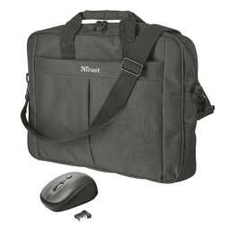 Primo 16" Carry bag Black with wireless mouse (21685)