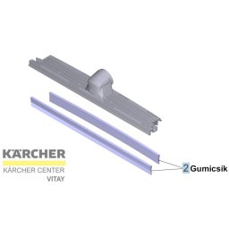 KÄRCHER Padlófejbe gumicsík