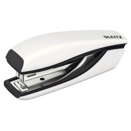 LEITZ Mini tűzőgép NeXXt 5528, gyöngyházfehér, dobozban