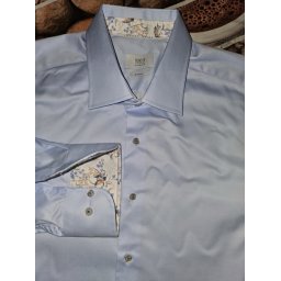 Eterna 1863 slim fit kék ing, 44