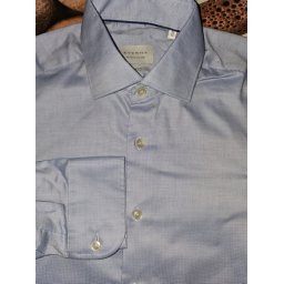 Eterna Meisterhaft 1863 slim fit kék szőttes ing, 38