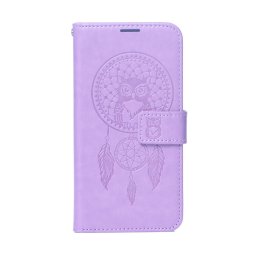 MEZZO könyvtok Samsung Galaxy S25 FE - lila "álomfogó"
