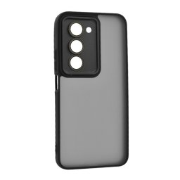 Szilikon telefonvédő (ütésállóság, akril hátlap, kameravédő) FEKETE Xiaomi Redmi 15 5G
