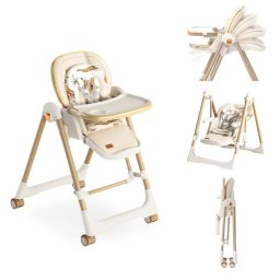 Mama Kiddies Baby Siesta 4az1-ben multifunkciós etetőszék bézs színben