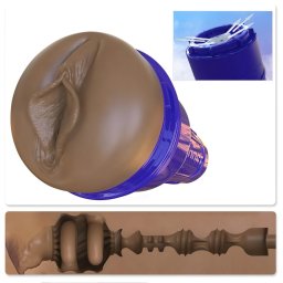 Fleshlight Boost Bang - leth mvagina maszturbtor (barna)