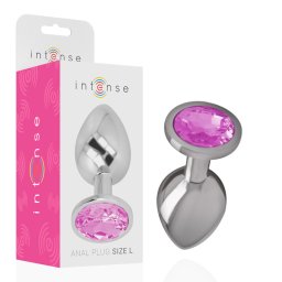 INTENSE - alumnium fm anlplug pink kristllyal L-es mret