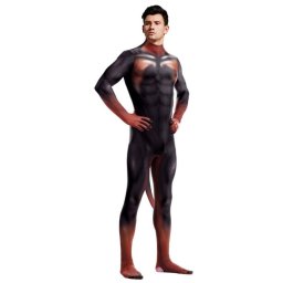 Fekete s tz szn doberman cosplay jelmez