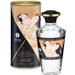 Shunga Intimate Kisses melegt masszzsolaj - vanliaz, 100ml
