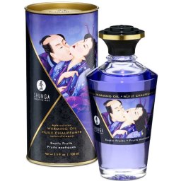 Shunga Intimate Kisses melegt masszzsolaj - egzotikus gymlcsk zvel, 100ml
