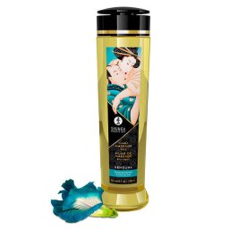 Shunga Sensual masszzsolaj - szigeti virgok illatval, 240ml