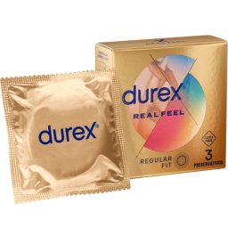Durex - Prmium Real Feel vszerek 3 db-os kiszerelsben