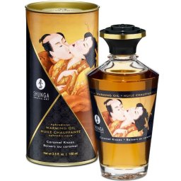 Shunga Intimate Kisses melegt masszzsolaj - karamellz, 100ml
