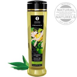 Shunga Organica ehet masszzsolaj - zld tes zestssel, 240ml
