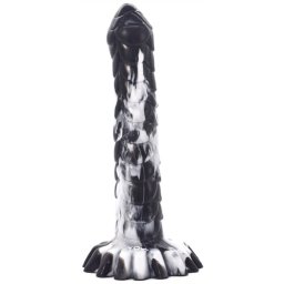 Nagal - prmium fekete-fehr dildo 21 x 4 cm