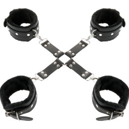 DARKNESS - br kz- s lbbilincs fekete sznben