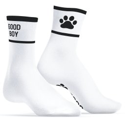Good Boy Socks - stlusos, fehr-fekete zoknik