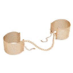 Bijoux Indiscrets Dsir Mtallique fm csuklbilincs lnccal - aranyszn