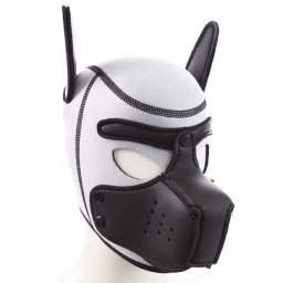 Black Mouth Dog Hood BLANC - stlusos kutys fejvd