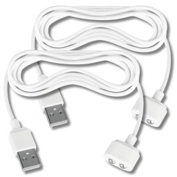 Satisfyer - mgneses USB tltkbel - 2db (fehr)