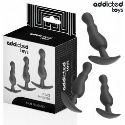 ADDICTED TOYS - 3 db szilikon anl dild kszlet