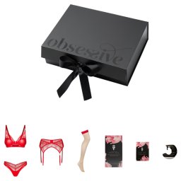 Obsessive Aloisa - 6 rszes szexi fehrnem ajndk szett (piros)