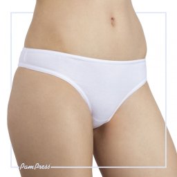 PamPress fehér női tanga - M méret