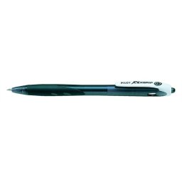 PILOT Golyóstoll, 0,22 mm, nyomógombos, PILOT "Rexgrip", fekete