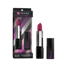 Blush Lipstick Rosé - vízálló rúzs vibrátor (fekete-pink)