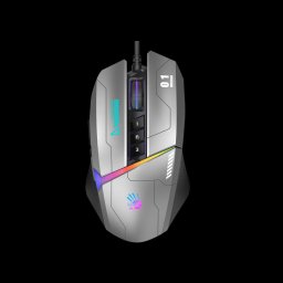 A4tech Bloody Mouse W60 Max Activated, háttérvilágítású játék egér, 12000 DPI, USB, szürke