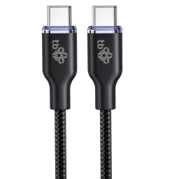 TB USB C - USB C 60W Glamour kábel 1,5m fekete