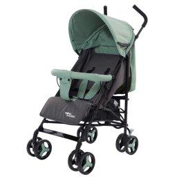Mama Kiddies VENTO esernyőre csukható sport babakocsi menta zöld/szürke színben + Ajándék esővédő