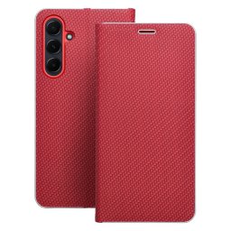 LUNA CARBON könyvtok Xiaomi Redmi 15 5G - piros