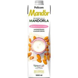 MAND'OR Növényi ital, cukormentes, dobozos, 1 l, MAND'OR "Prémium", mandula