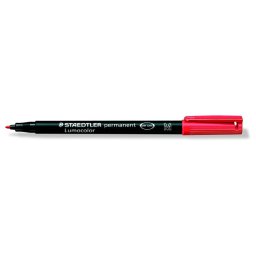 STAEDTLER Alkoholos marker, OHP, 1 mm, STAEDTLER "Lumocolor(R) 317 M", piros