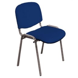 Szék kórtermi támlás króm 2043 kék