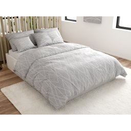 Renforcé pamut ágyneműhuzat GRAY STRIPES szürke Ágyneműhuzat mérete: 70 x 90 cm | 140 x 200 cm