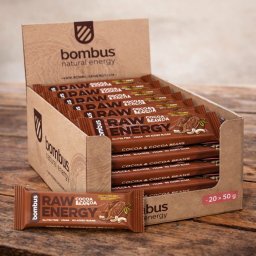 Bombus RAW ENERGY kakaó & kakaóbab kínáló 20X50 g