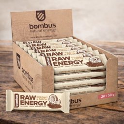 Bombus RAW ENERGY Kókusz & kakaó kínáló 20X50 g