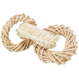Trixie 61828 Loofah Toy - játék luffa ,rattan, kukoricahéj rágcsálók részére (?13cm)