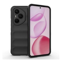 Szilikon telefonvédő (ütésállóság, kameravédő, 3D) FEKETE Honor 400 Pro