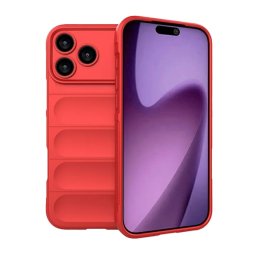 Szilikon telefonvédő (ütésállóság, kameravédő, 3D) PIROS Apple iPhone 17 Pro Max