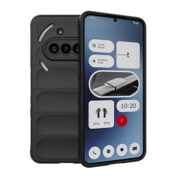 Szilikon telefonvédő (ütésállóság, kameravédő, 3D) FEKETE Nothing Phone (3a)