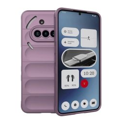 Szilikon telefonvédő (ütésállóság, kameravédő, 3D) LILA Nothing Phone (3a)