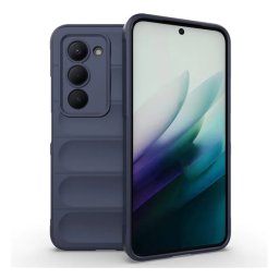 Szilikon telefonvédő (ütésállóság, kameravédő, 3D) SÖTÉTKÉK Xiaomi Redmi 15 4G