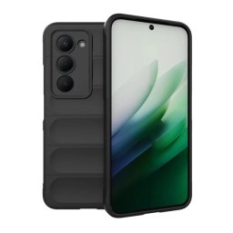 Szilikon telefonvédő (ütésállóság, kameravédő, 3D) FEKETE Xiaomi Redmi 15 5G